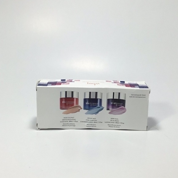 WHEN Beauty Mini Cream Mask Set Scrub/Mud/Sleeping - Picture 3 of 10